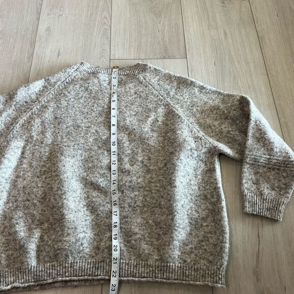 Anthropologie Rare Folk Hansel From Basel Swan Graphic Wool Sweater M - Picture 3 of 7